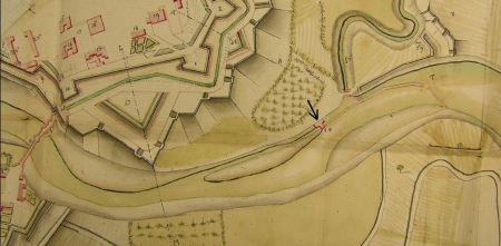 Plan de situation du moulin de Navarrenx en 1792